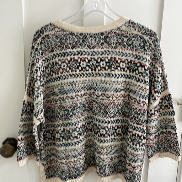 NWOT Peruvian Connection Pima Cotton aztec Boho Pullover Sweater XS / S - Picture 8 of 9